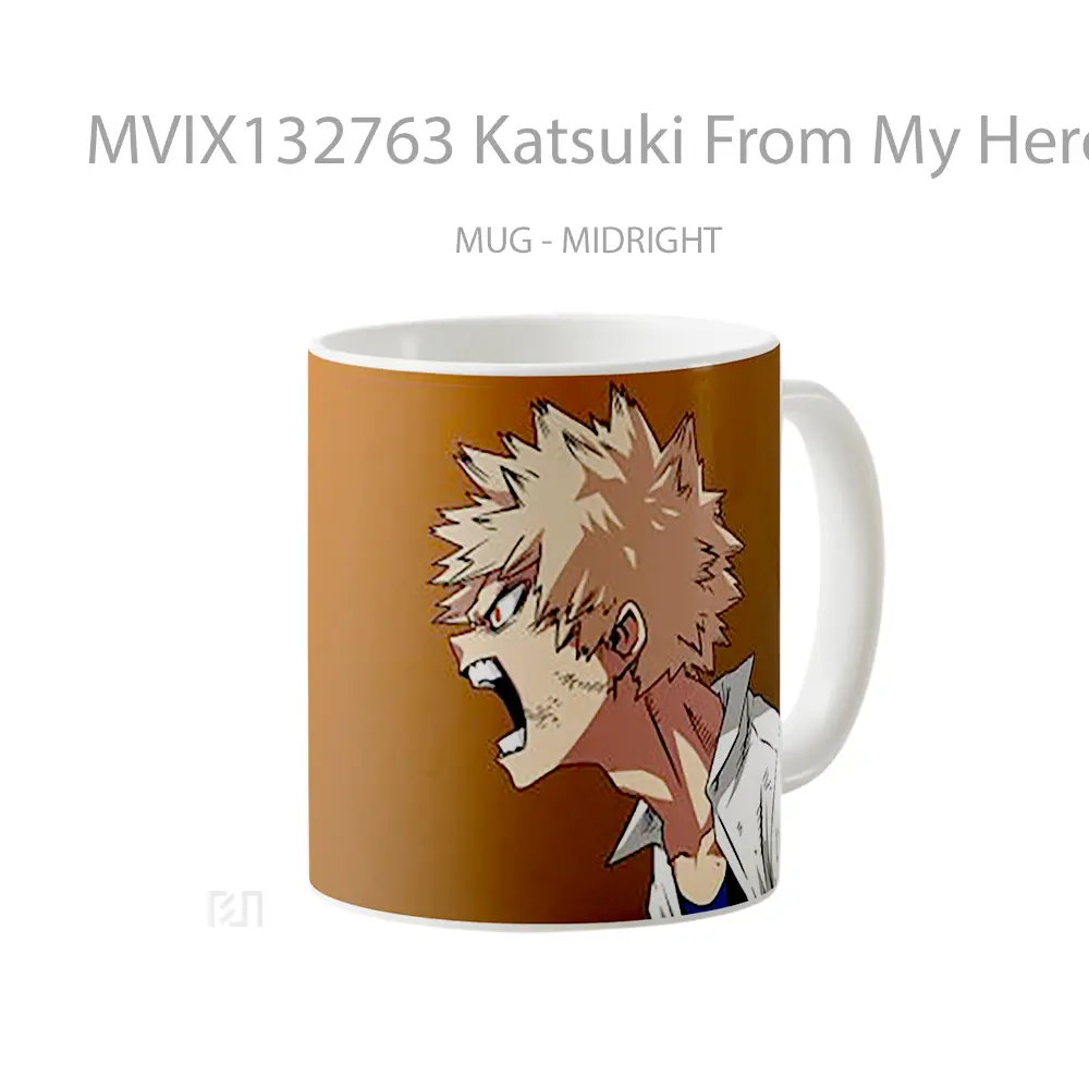 Mug Katsuki From My Hero Academia Cangkir Anime - All-side / Desain