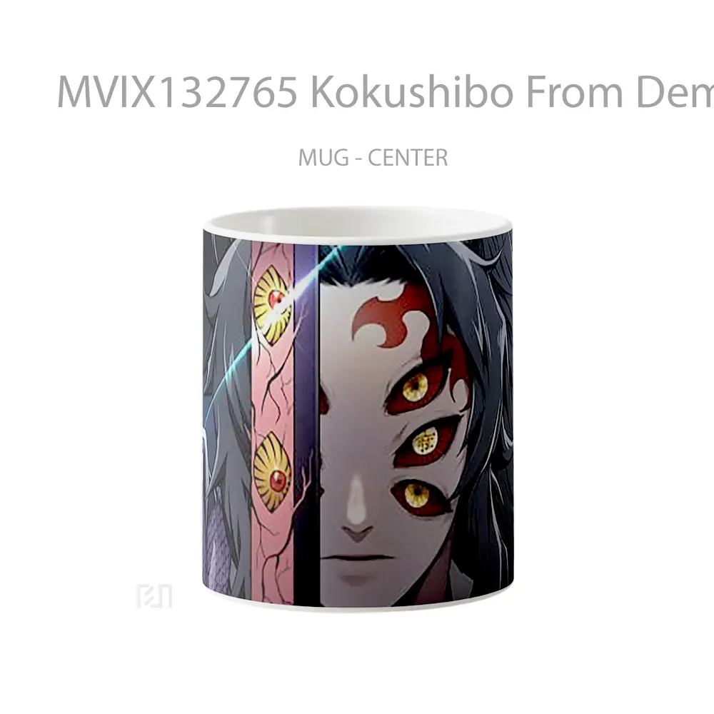 Mug Kokushibo From Demon Slayer V3 Cangkir Anime
