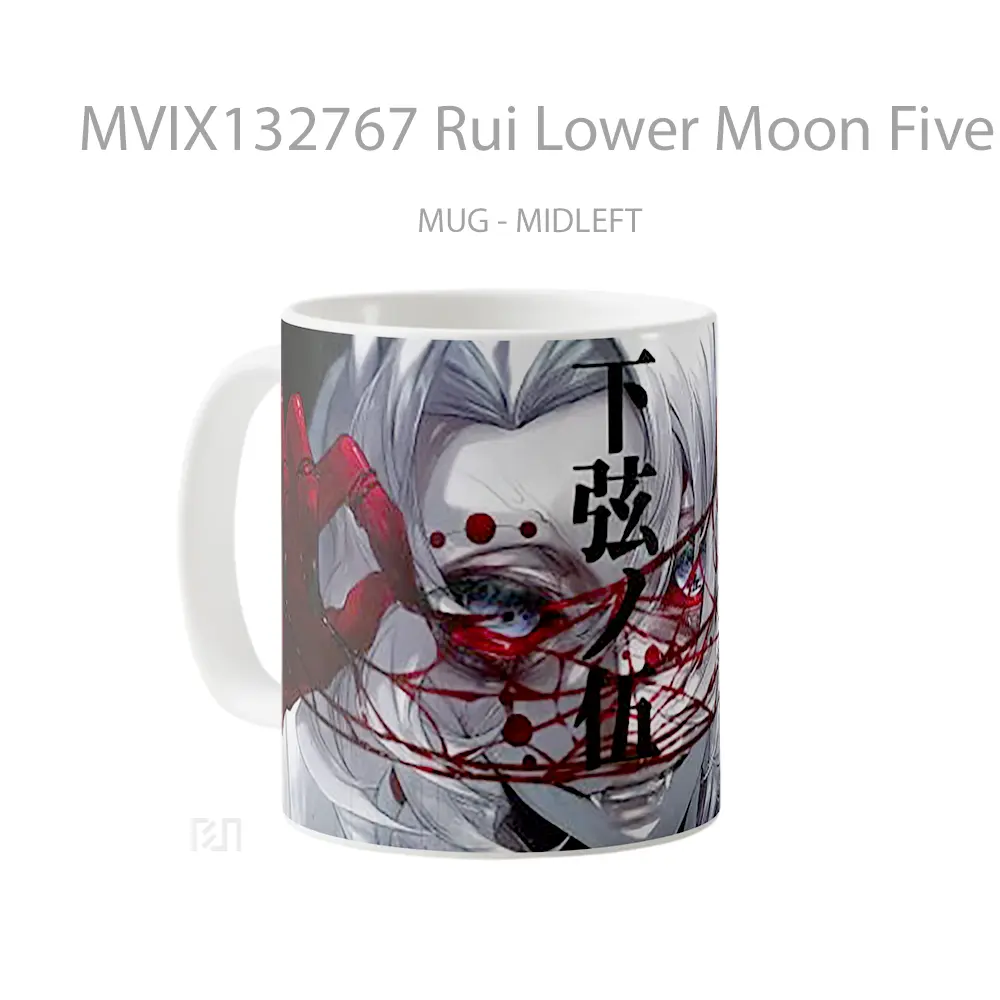 Mug Rui Lower Moon Five Gelas Astronomi - All-side / Desain