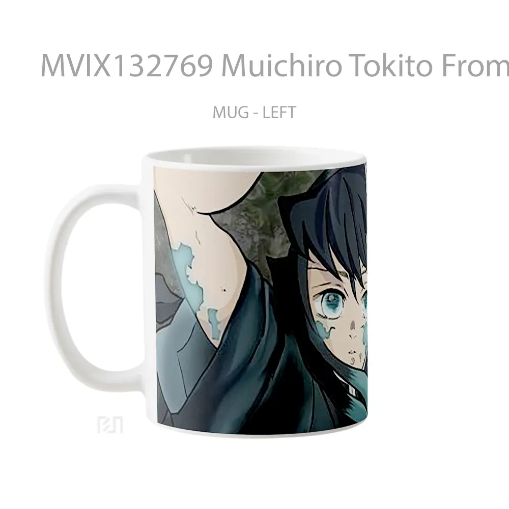 Mug Muichiro Tokito From Demon Slayer V2 Cangkir Anime - All-side / Desain