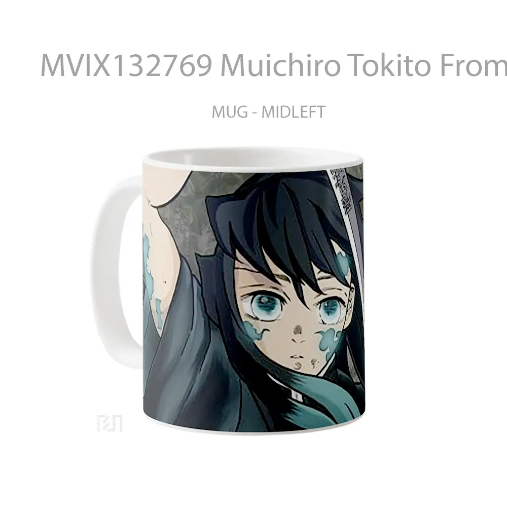 Mug Muichiro Tokito From Demon Slayer V2 Cangkir Anime - All-side / Desain