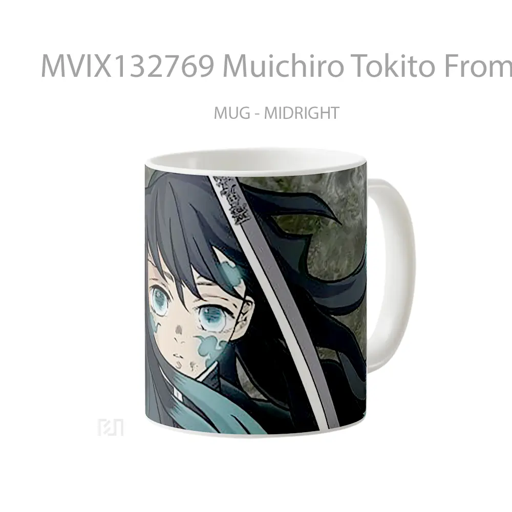 Mug Muichiro Tokito From Demon Slayer V2 Cangkir Anime - All-side / Desain