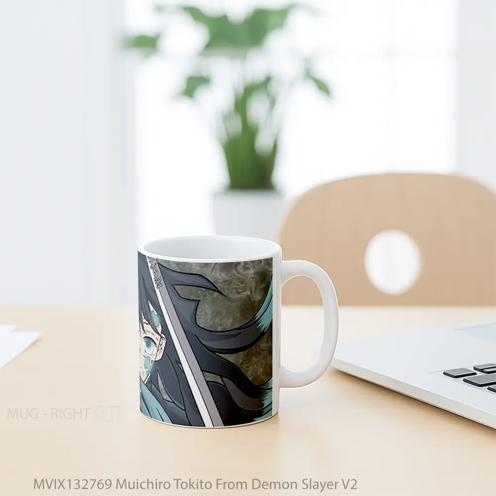 Mug Muichiro Tokito From Demon Slayer V2 Cangkir Anime - All-side / Desain