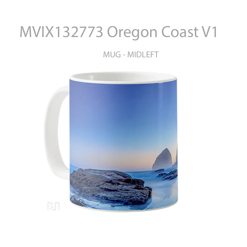 Mug Oregon Coast V1 Gelas Keramik Unik - All-side / Desain