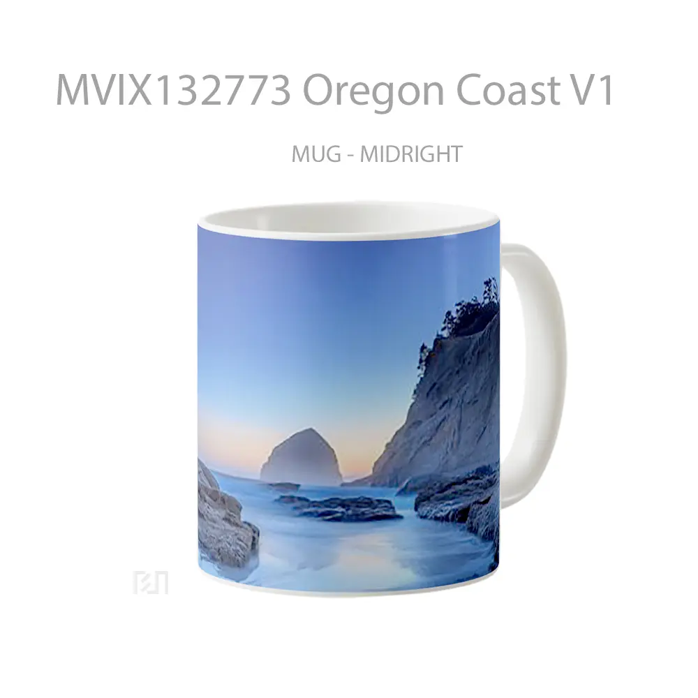 Mug Oregon Coast V1 Gelas Keramik Unik - All-side / Desain