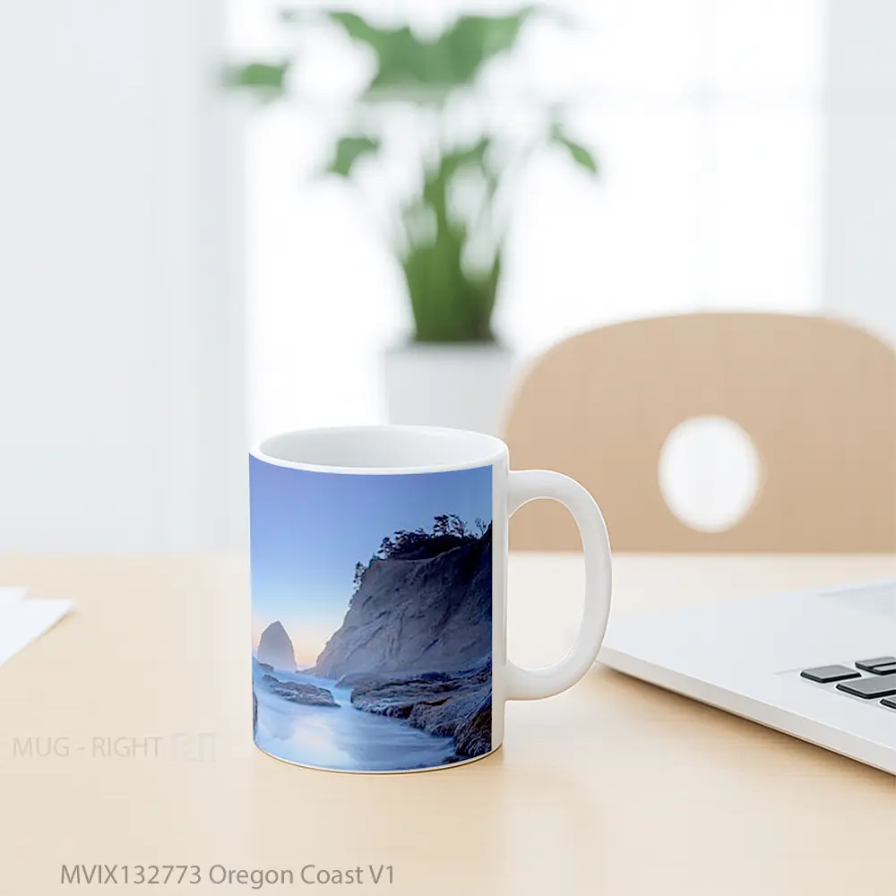Mug Oregon Coast V1 Gelas Keramik Unik - All-side / Desain