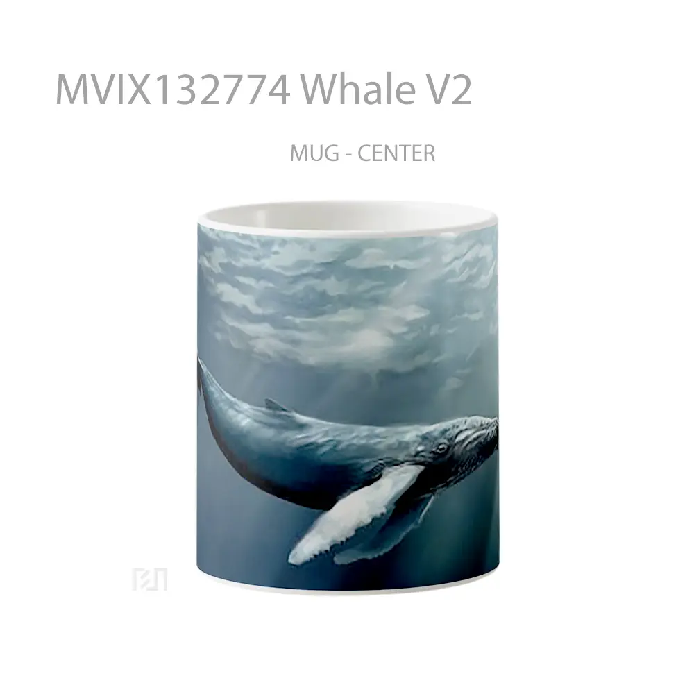 Mug Whale V2 Gelas Hewan Lucu