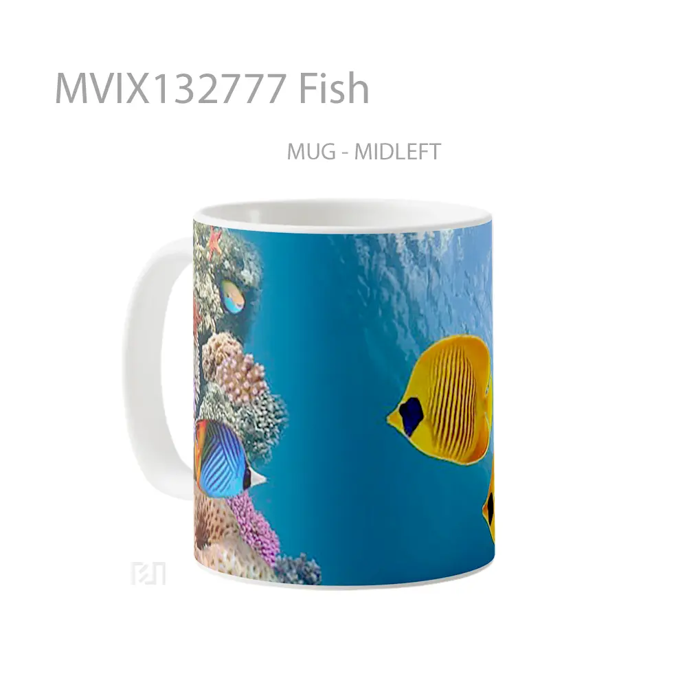 Mug Fish Gelas Hewan Lucu - All-side / Desain