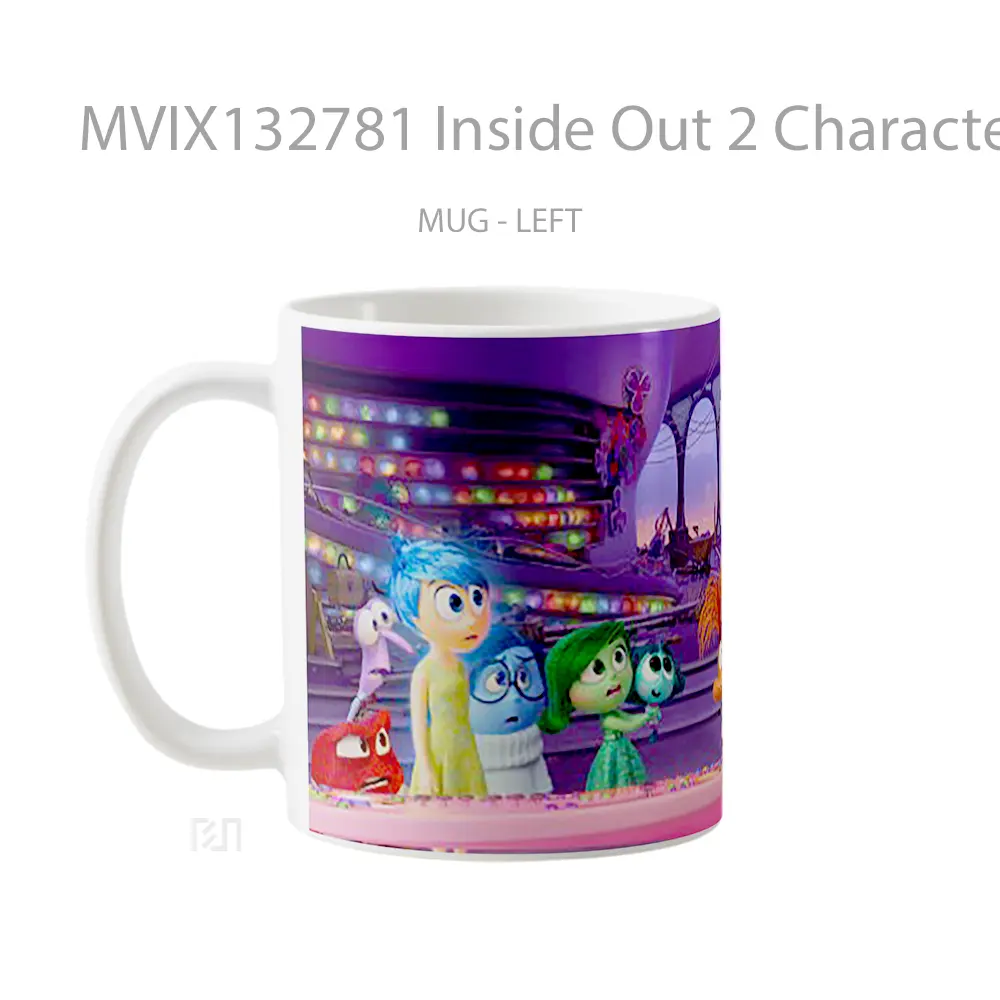 Mug Inside Out 2 Characters V1 Gelas Keramik Unik - All-side / Desain