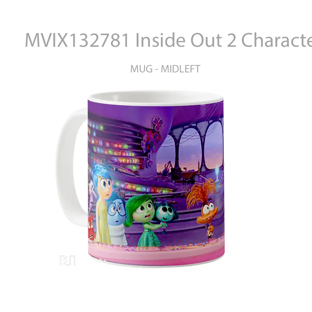 Mug Inside Out 2 Characters V1 Gelas Keramik Unik - All-side / Desain