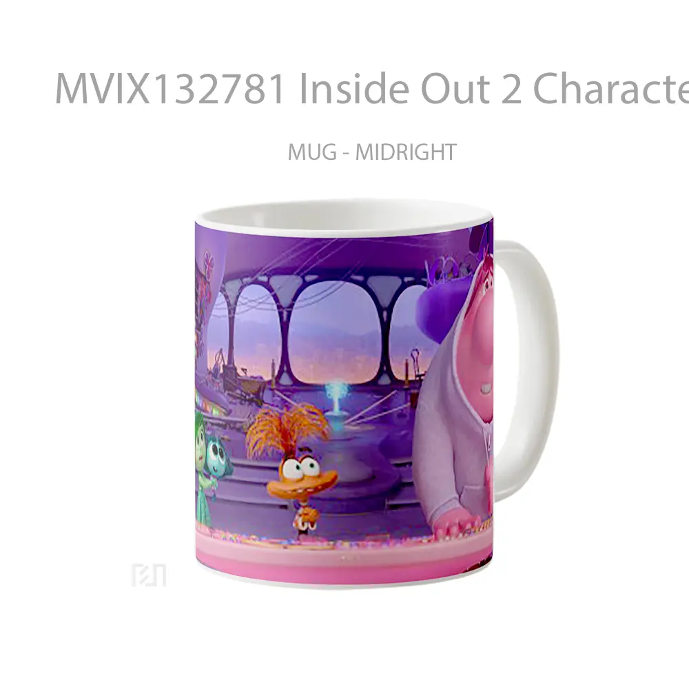 Mug Inside Out 2 Characters V1 Gelas Keramik Unik - All-side / Desain