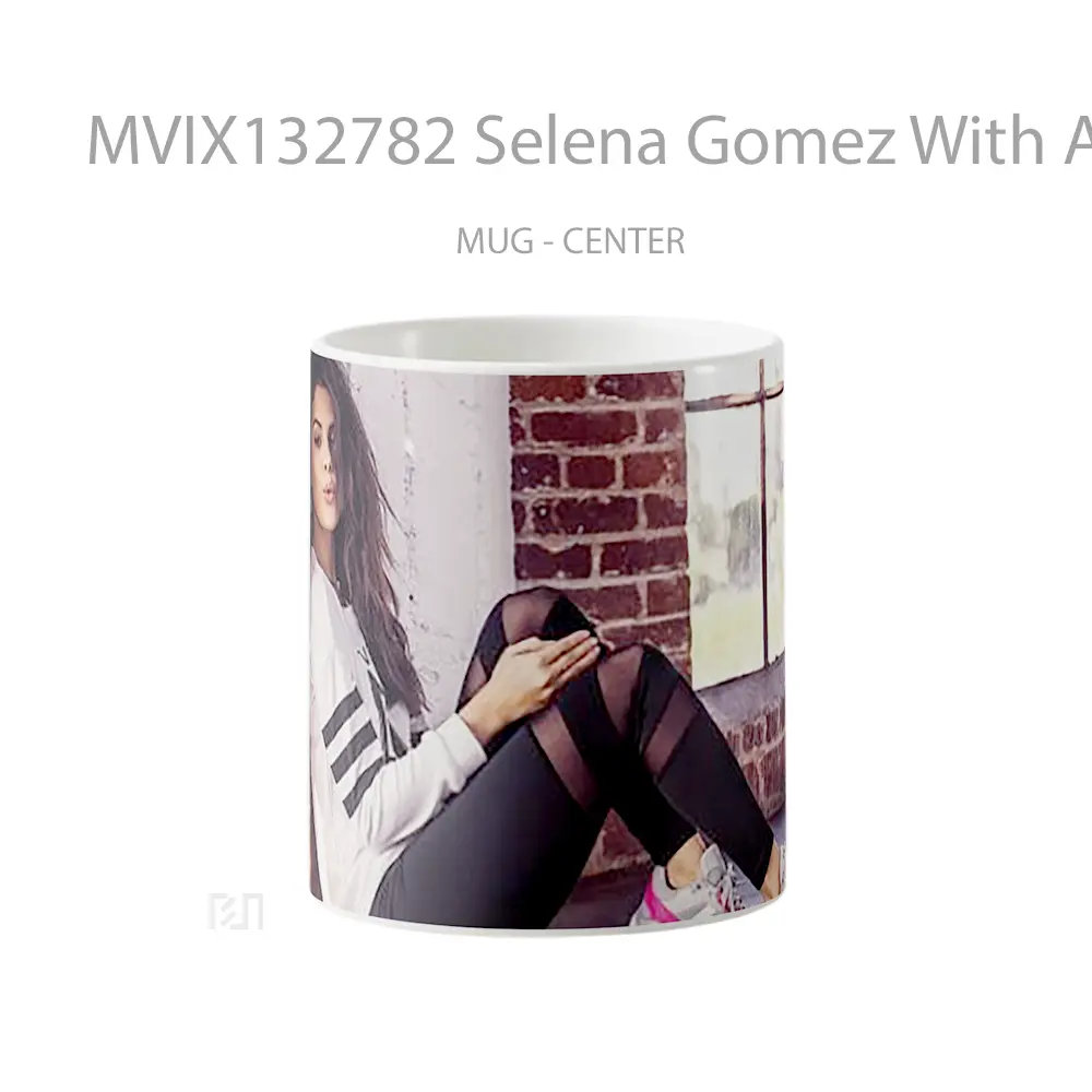 Mug Selena Gomez With Adidas Neon Gelas Selebriti