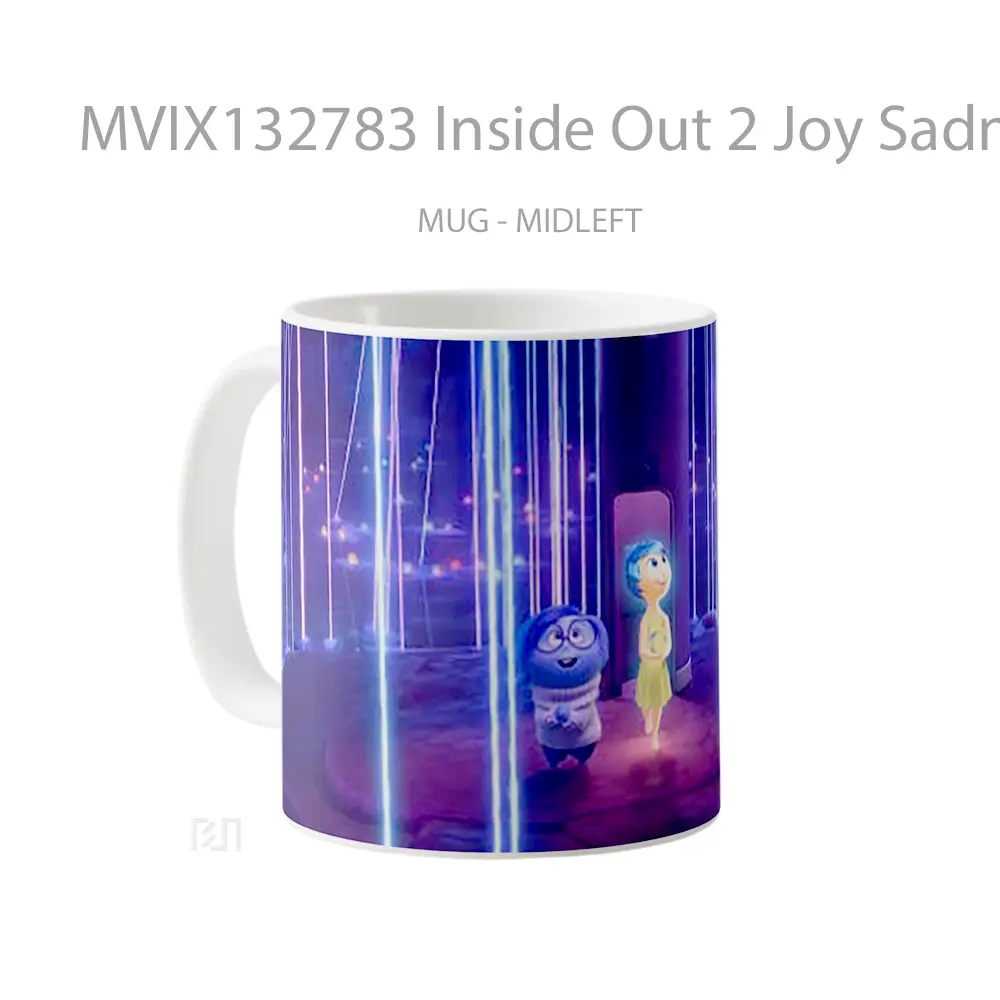 Mug Inside Out 2 Joy Sadness Gelas Keramik Unik - All-side / Desain