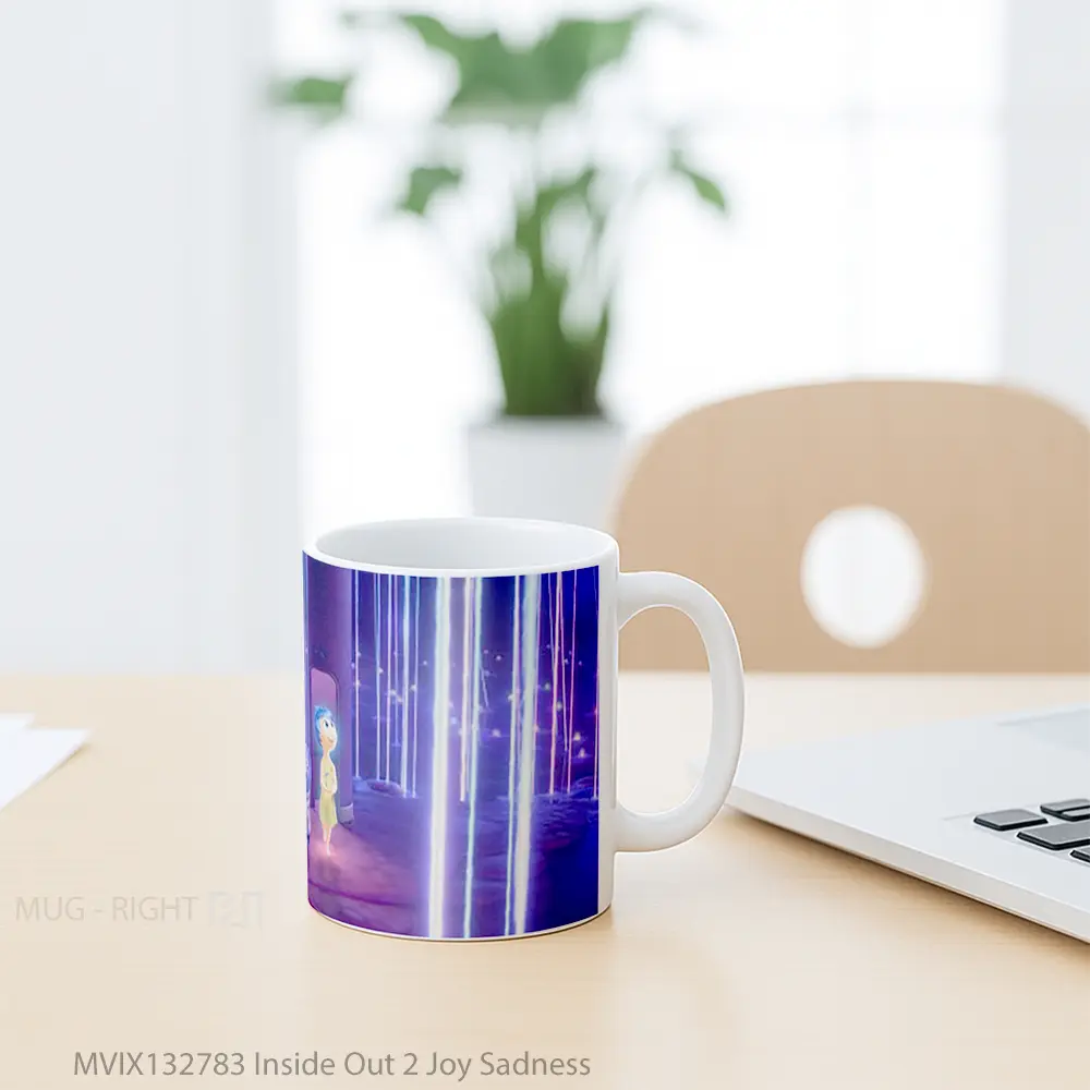 Mug Inside Out 2 Joy Sadness Gelas Keramik Unik - All-side / Desain