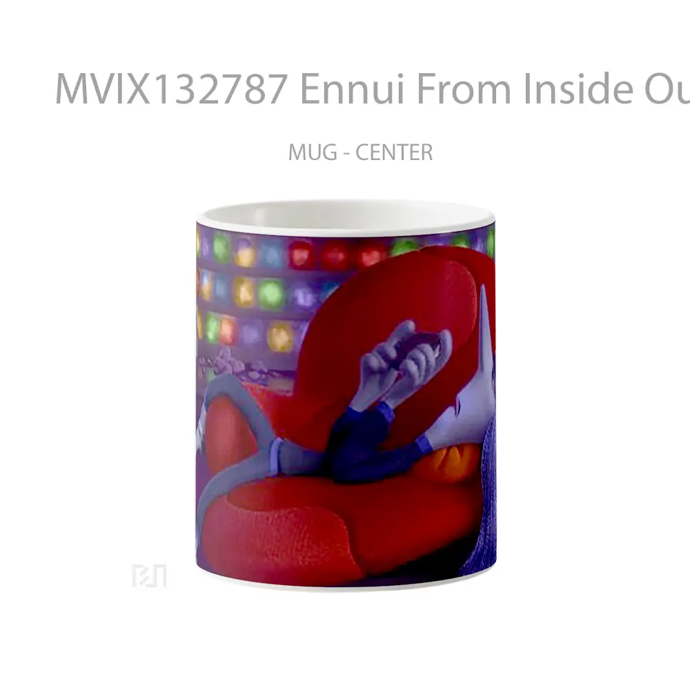 Mug Ennui From Inside Out 2 Gelas Keramik Unik