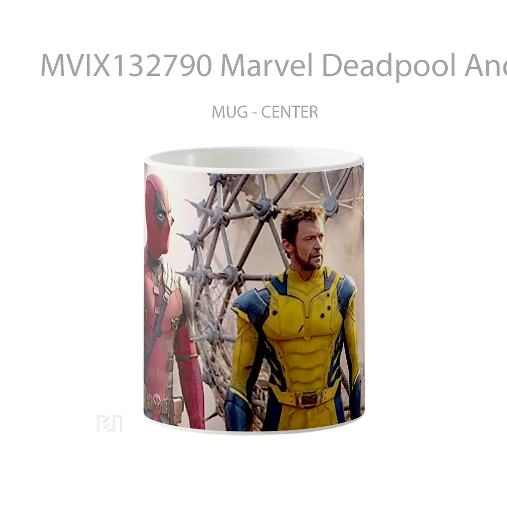 Mug Marvel Deadpool And Wolverine Movie Gelas Superhero