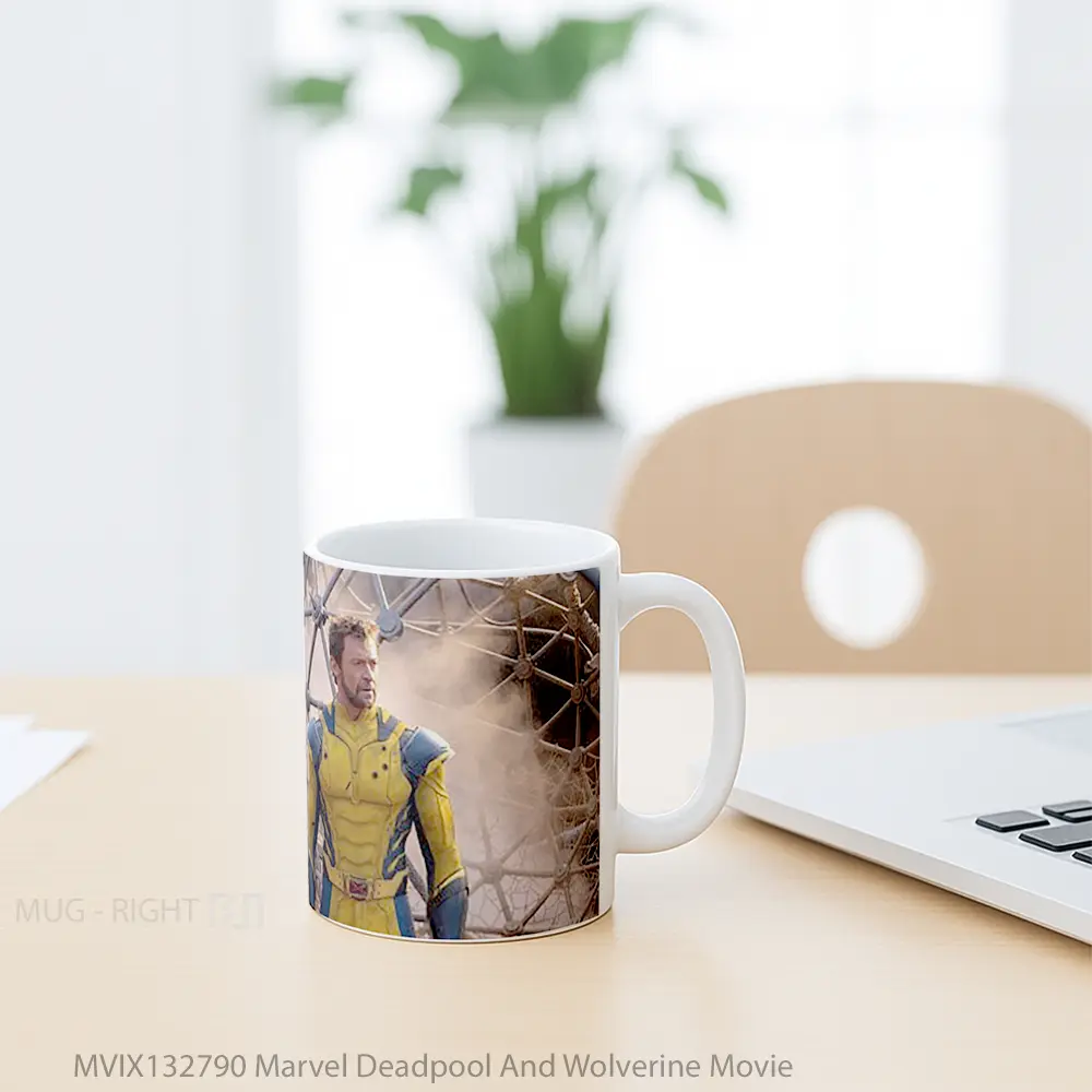 Mug Marvel Deadpool And Wolverine Movie Gelas Superhero - All-side / Desain