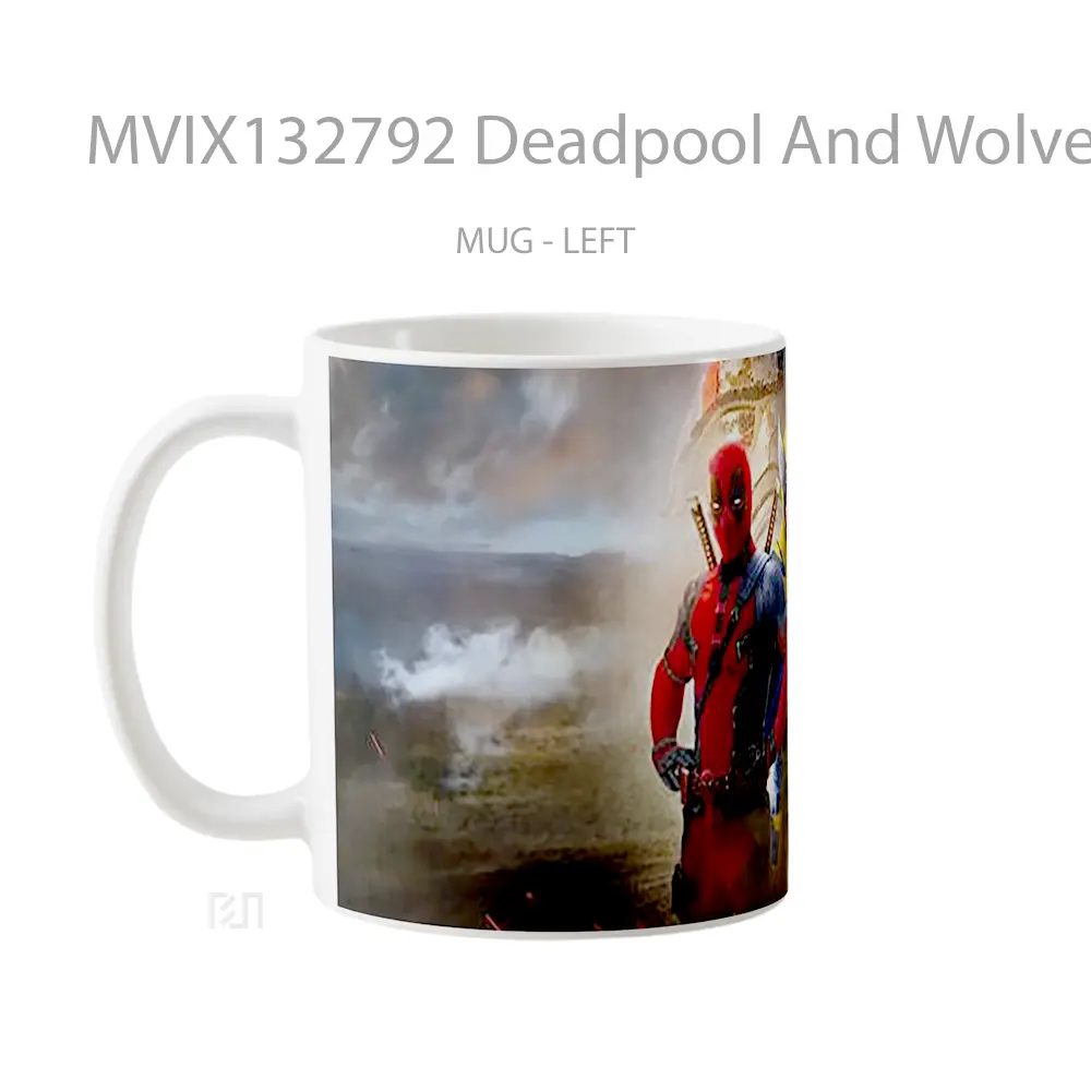 Mug Deadpool And Wolverine V2 Gelas Superhero - All-side / Desain