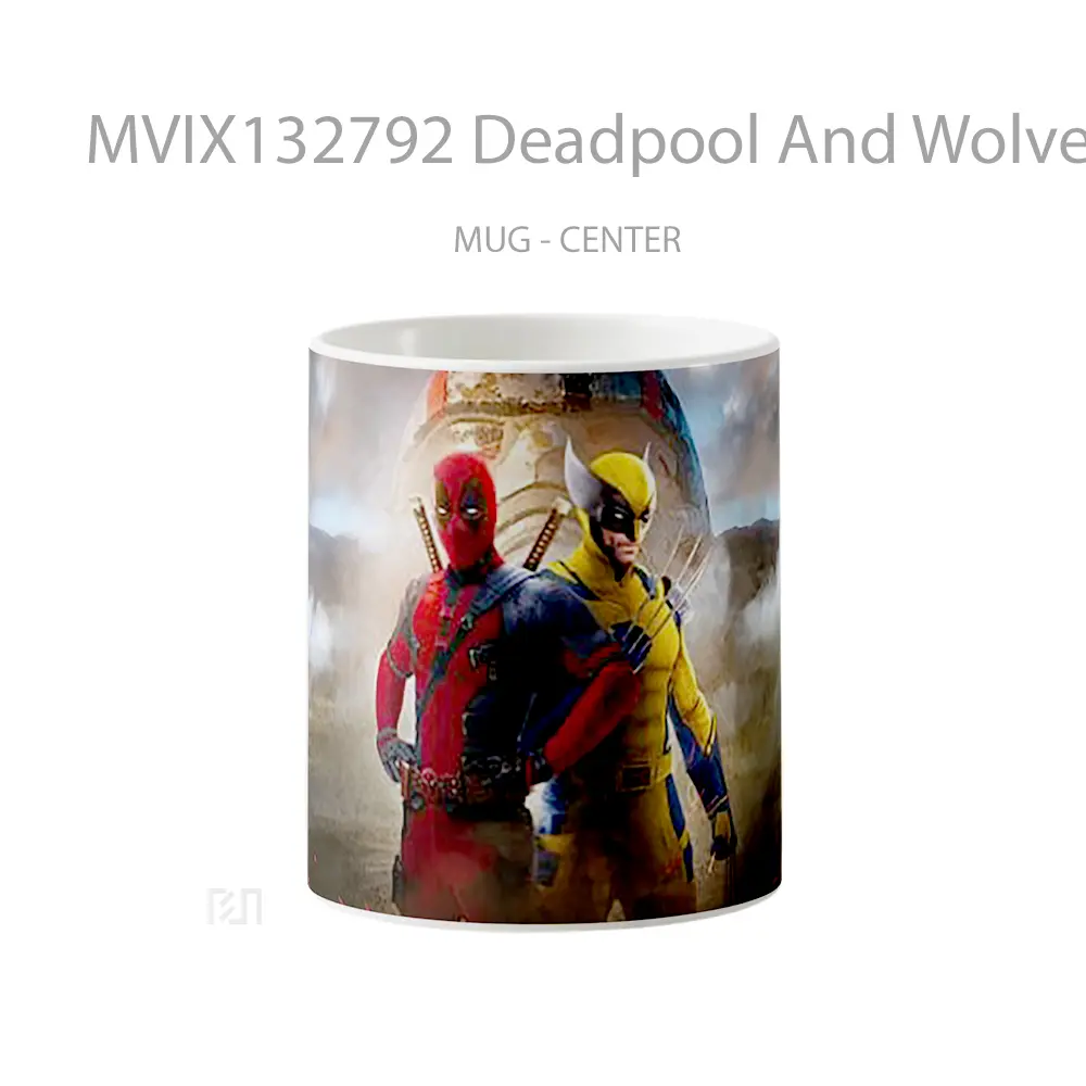 Mug Deadpool And Wolverine V2 Gelas Superhero