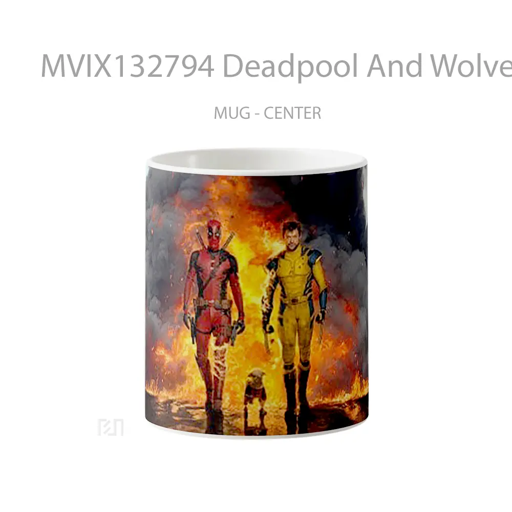 Mug Keramik Premium SNI - Mug Deadpool And Wolverine Movie V1 Gelas Superhero