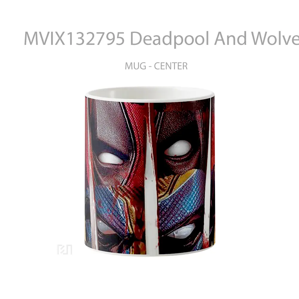 Mug Deadpool And Wolverine Eyes Gelas Superhero