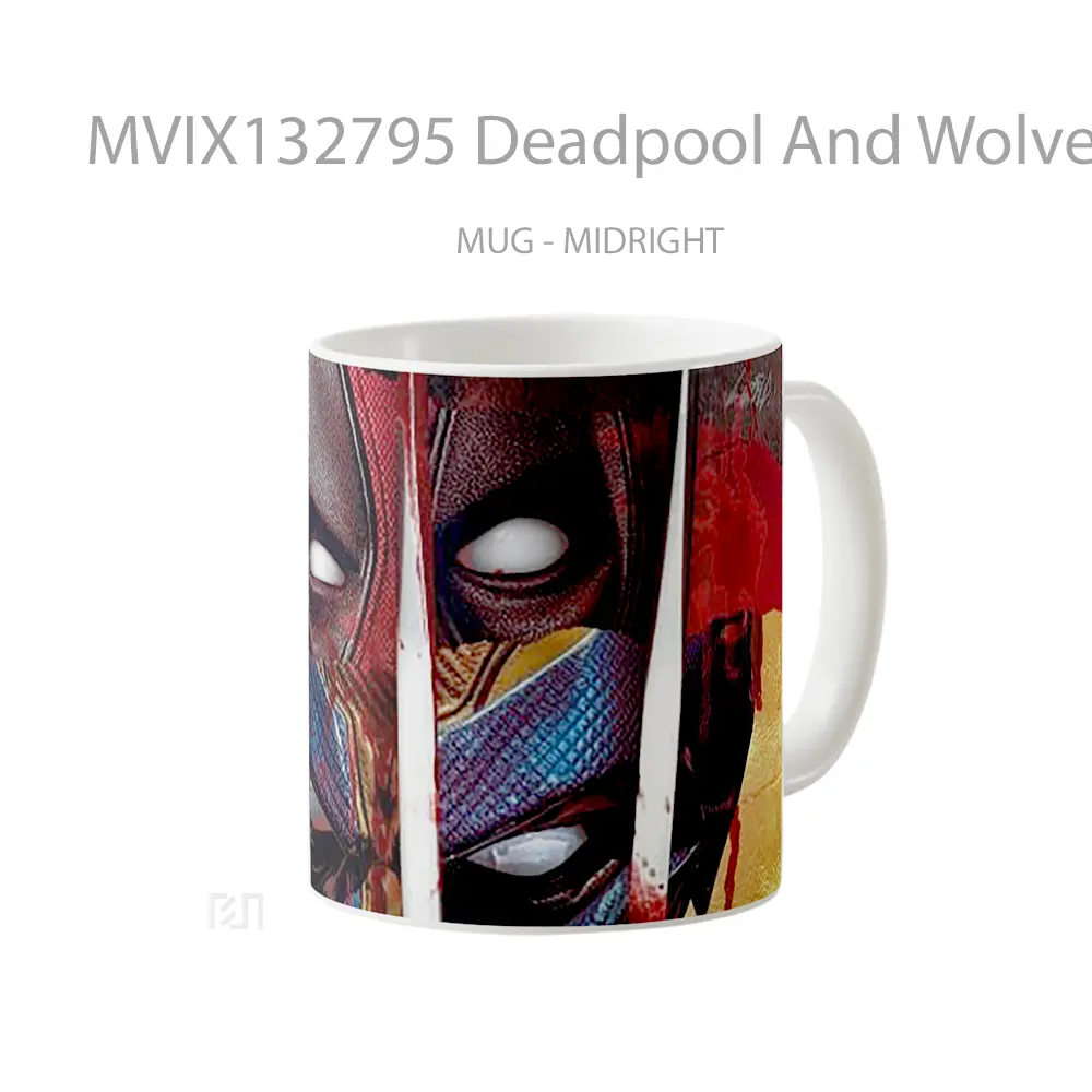Mug Deadpool And Wolverine Eyes Gelas Superhero - All-side / Desain
