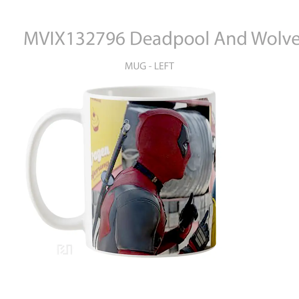 Mug Deadpool And Wolverine V3 Gelas Superhero - All-side / Desain