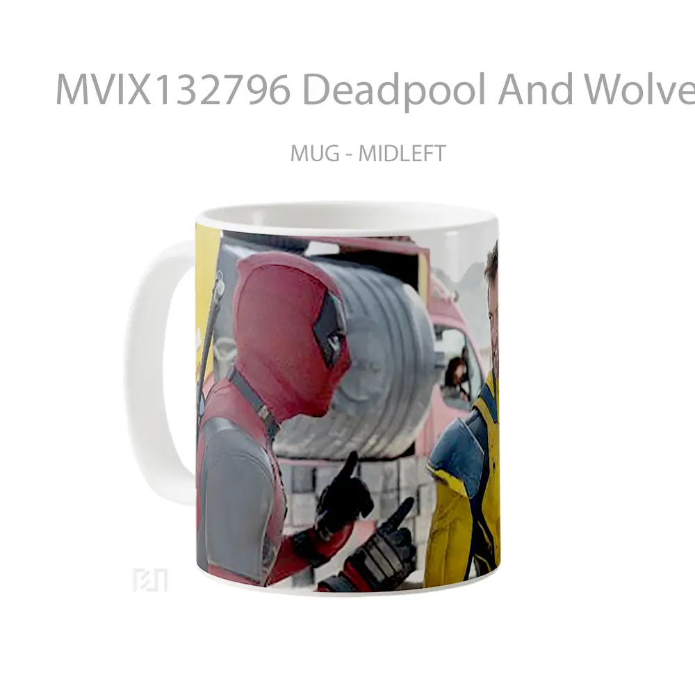 Mug Deadpool And Wolverine V3 Gelas Superhero - All-side / Desain