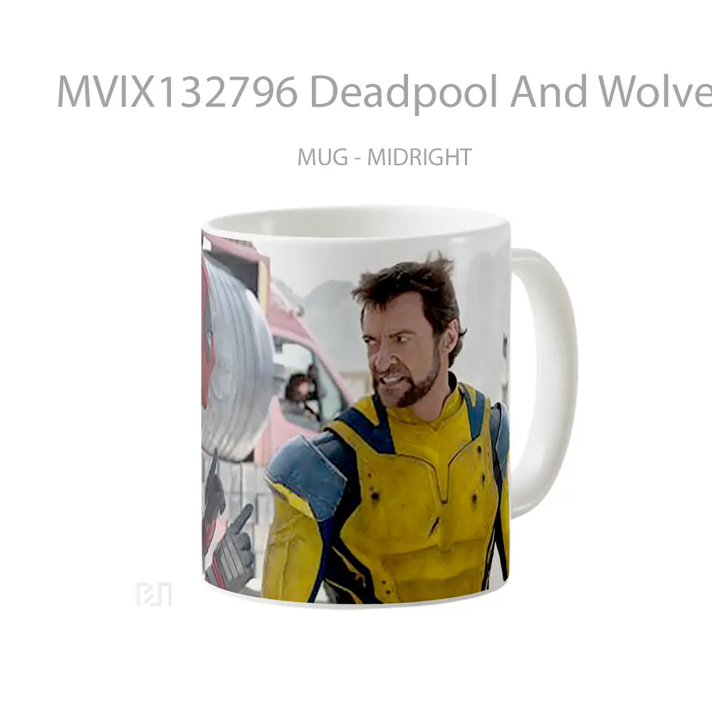 Mug Deadpool And Wolverine V3 Gelas Superhero - All-side / Desain