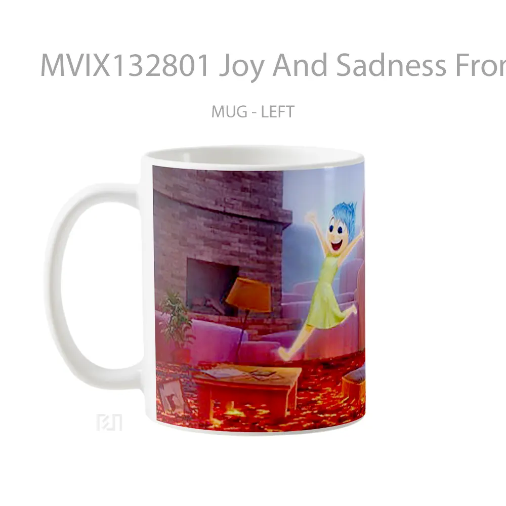 Mug Joy And Sadness From Inside Out Gelas Keramik Unik - All-side / Desain