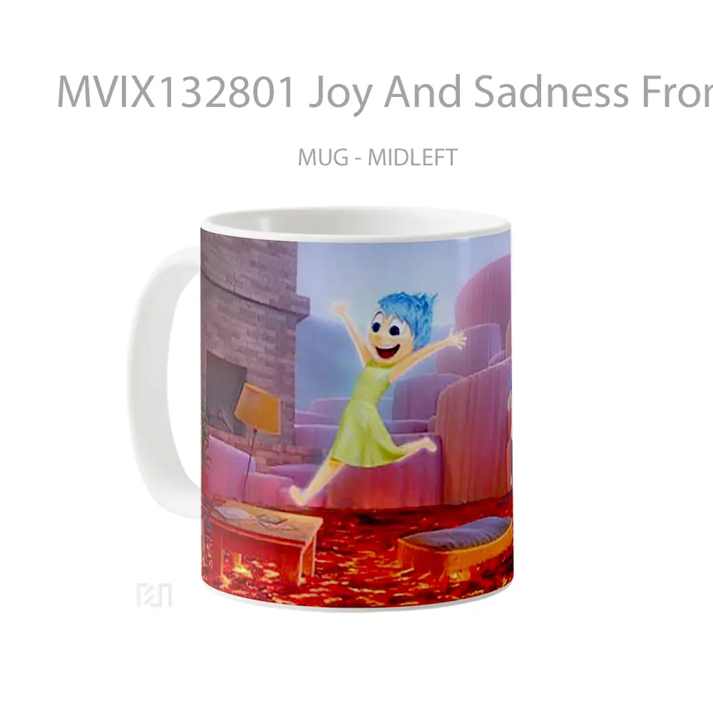 Mug Joy And Sadness From Inside Out Gelas Keramik Unik - All-side / Desain