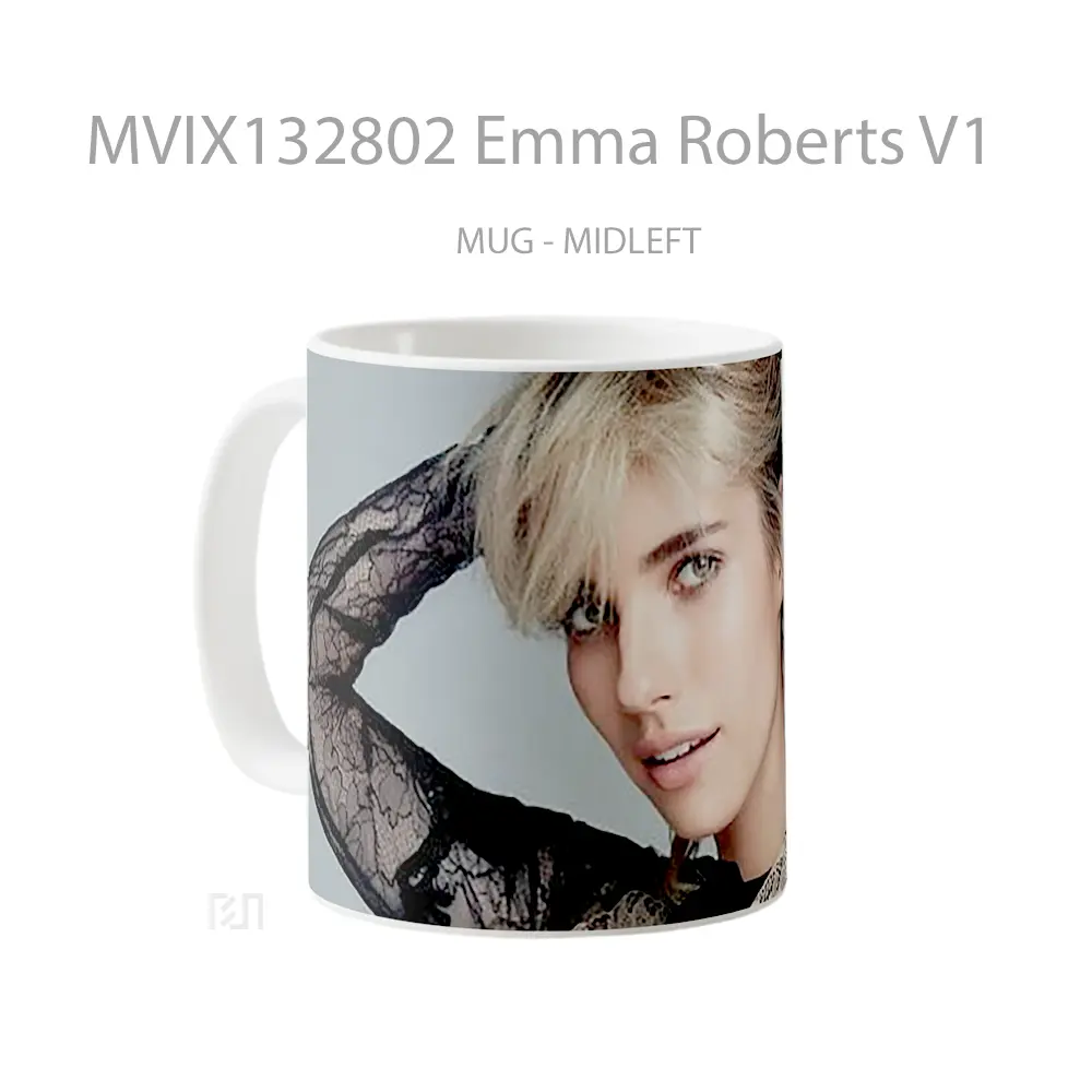 Mug Emma Roberts V1 Gelas Keramik Unik - All-side / Desain