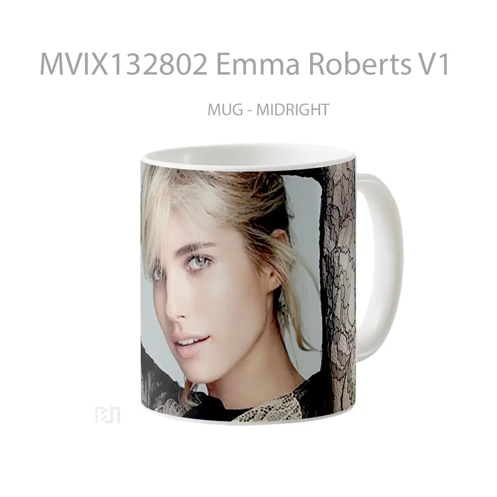 Mug Emma Roberts V1 Gelas Keramik Unik - All-side / Desain