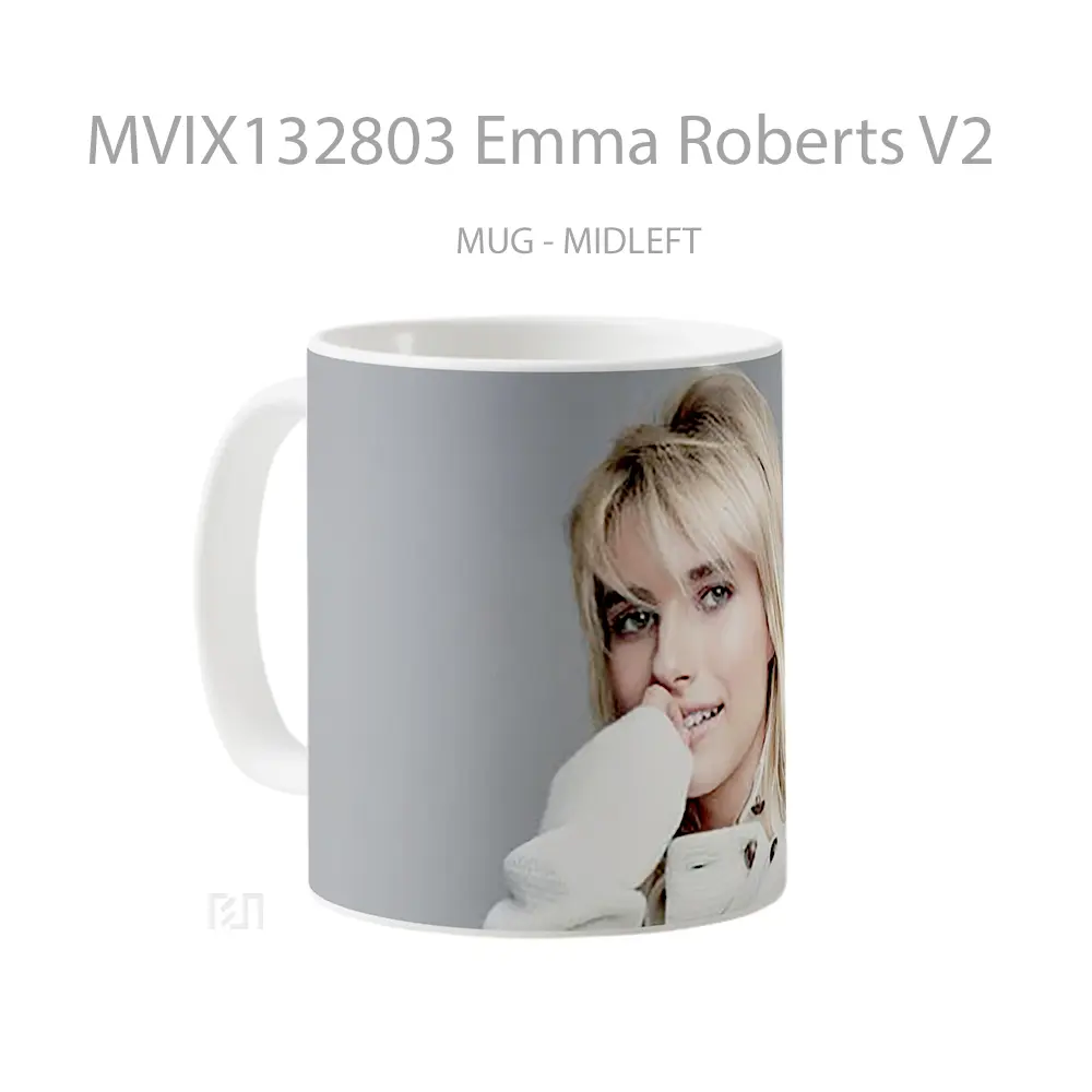 Mug Emma Roberts V2 Gelas Keramik Unik - All-side / Desain