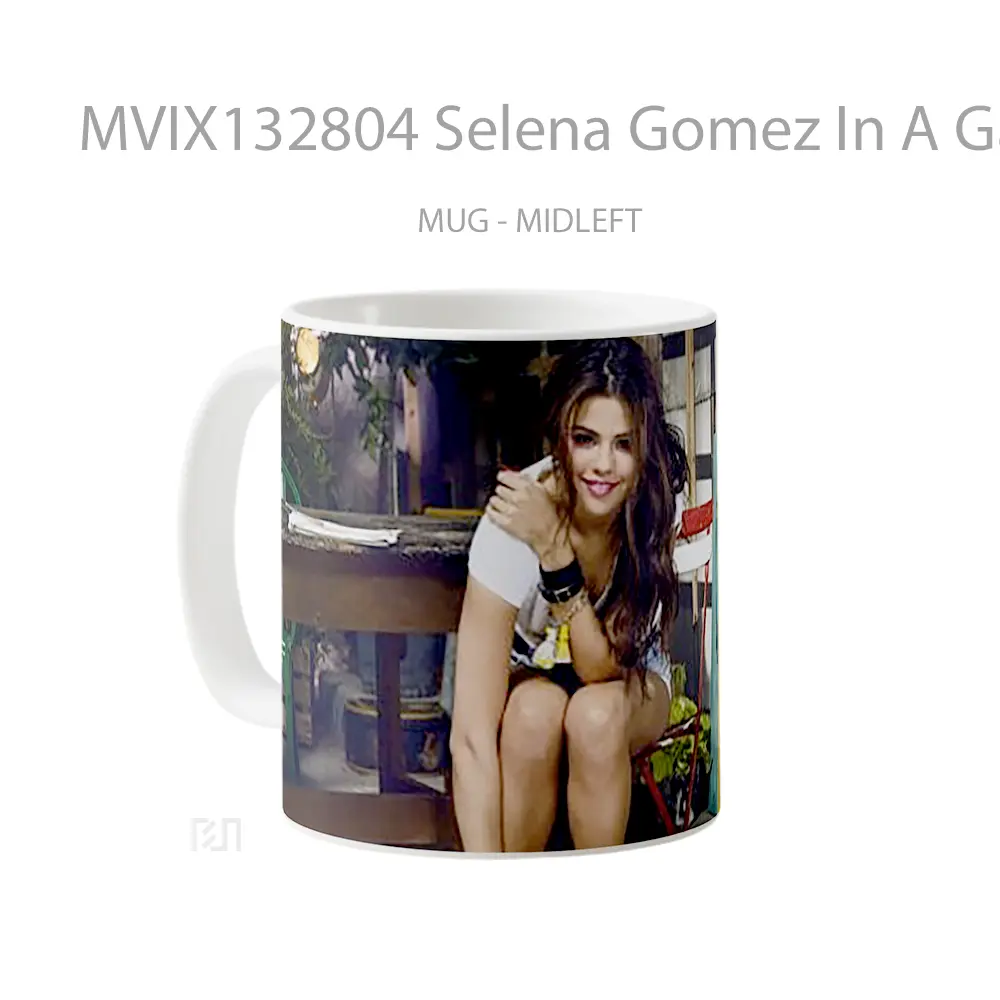 Mug Selena Gomez In A Gallery Gelas Selebriti - All-side / Desain