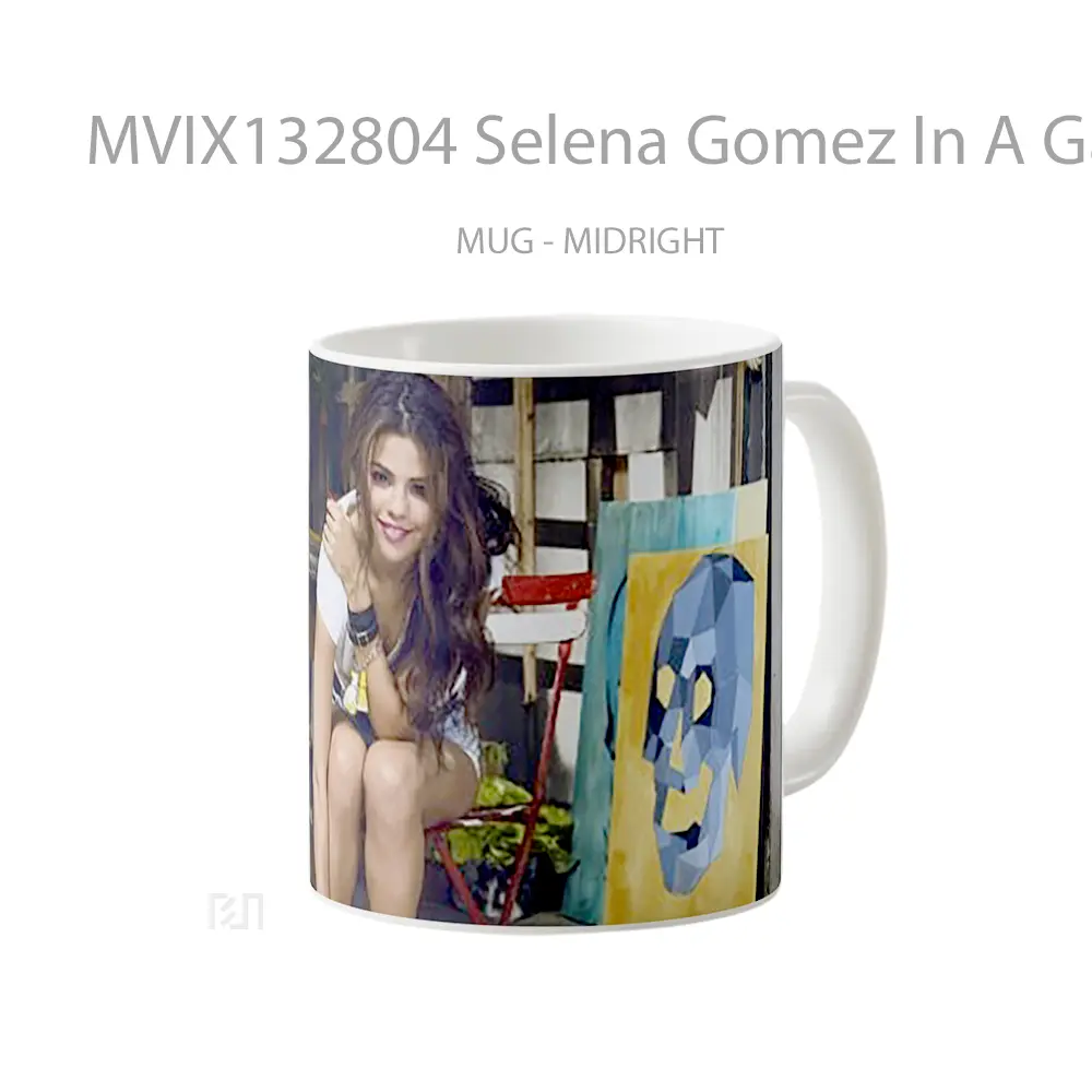 Mug Selena Gomez In A Gallery Gelas Selebriti - All-side / Desain