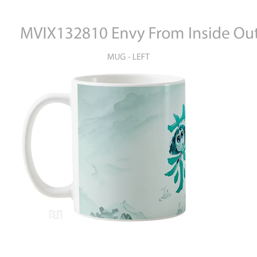 Mug Envy From Inside Out 2 Chinese Poster Gelas Keramik Unik - All-side / Desain