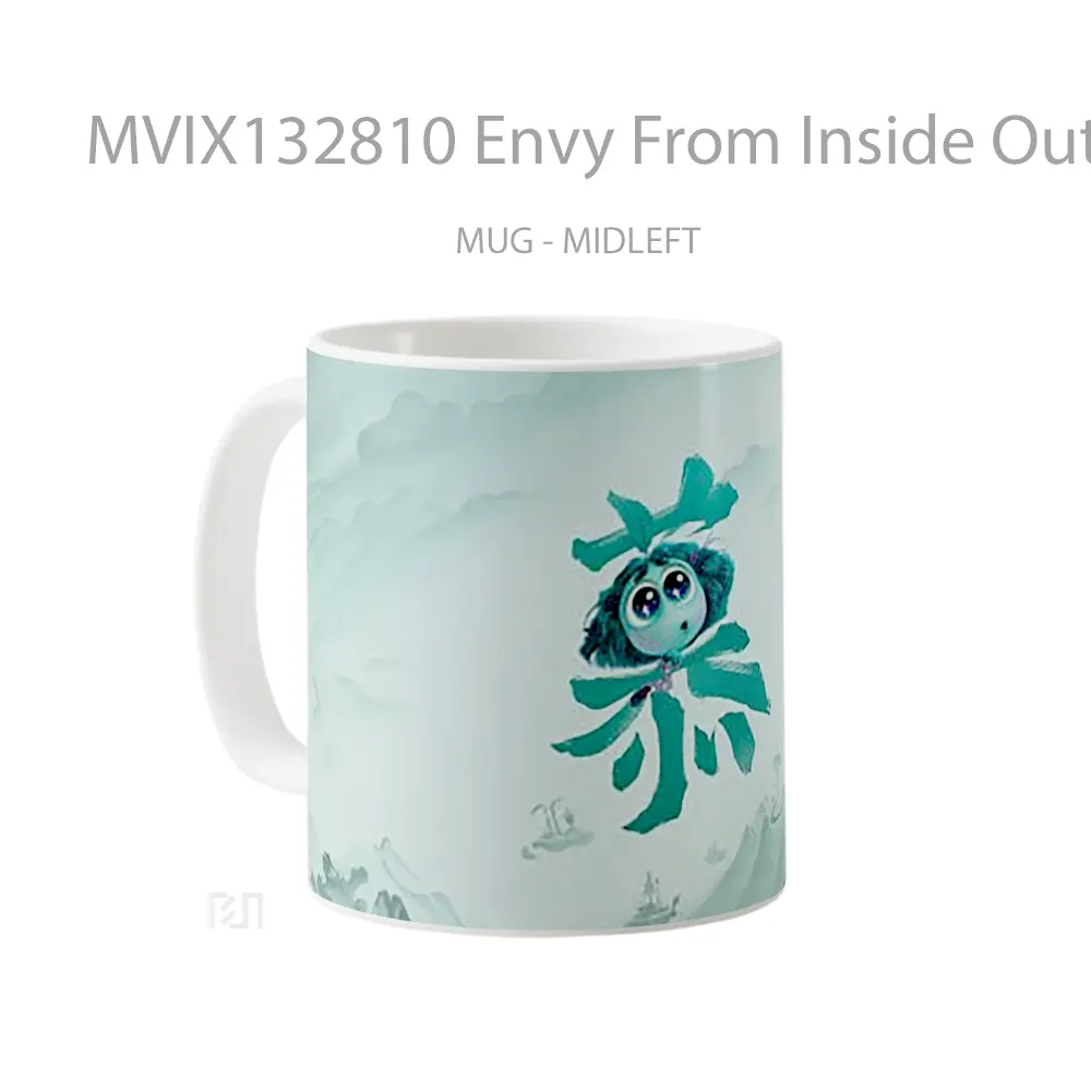 Mug Envy From Inside Out 2 Chinese Poster Gelas Keramik Unik - All-side / Desain