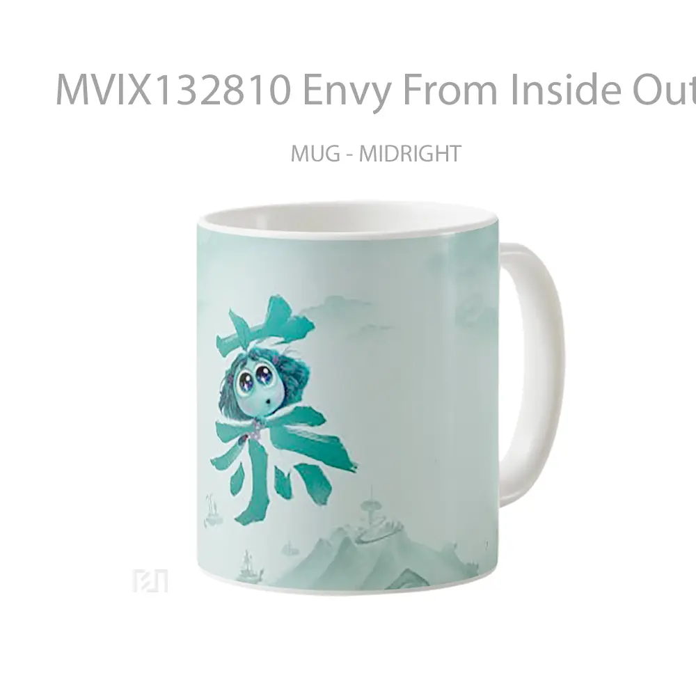 Mug Envy From Inside Out 2 Chinese Poster Gelas Keramik Unik - All-side / Desain
