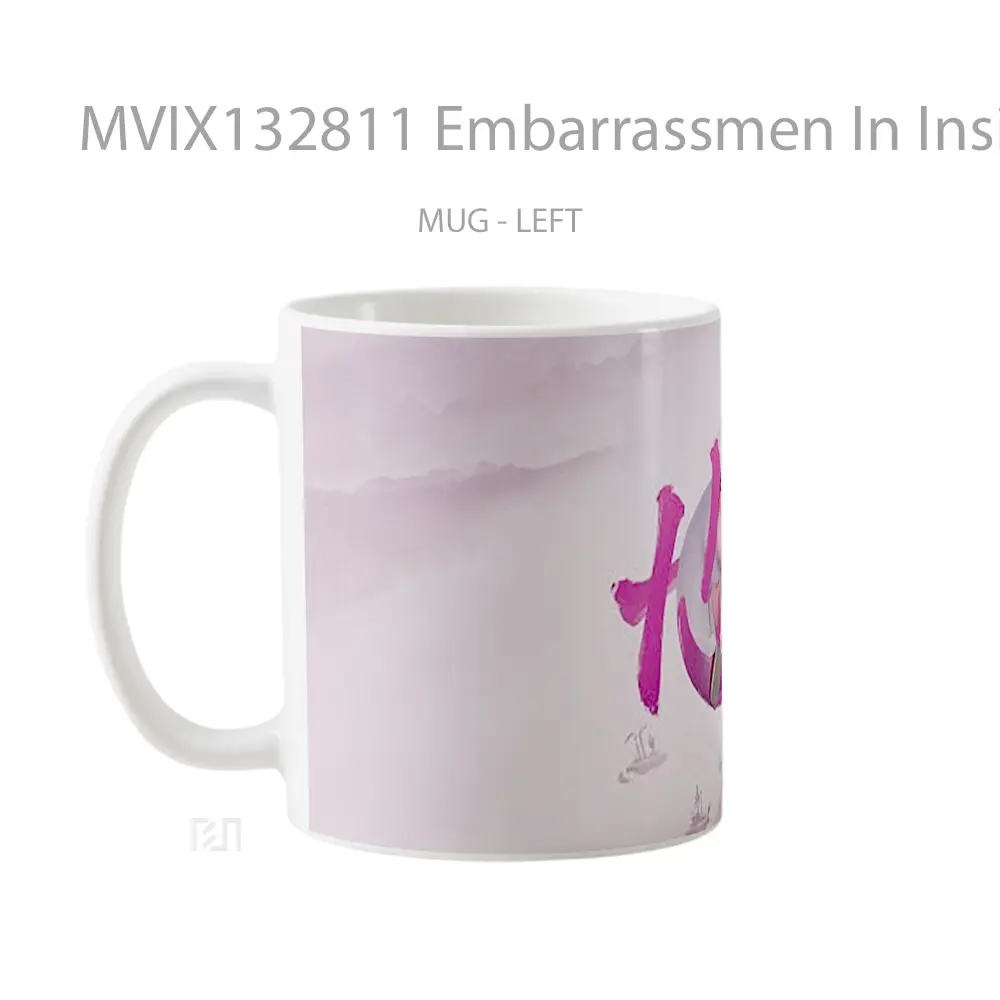 Mug Embarrassmen In Inside Out 2 Movie Chinese Poster Gelas Keramik Unik - All-side / Desain