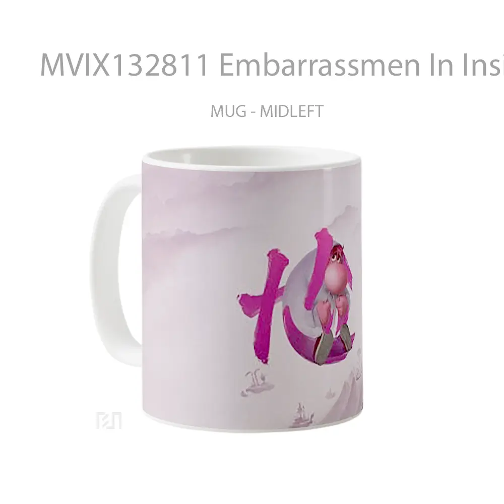 Mug Embarrassmen In Inside Out 2 Movie Chinese Poster Gelas Keramik Unik - All-side / Desain