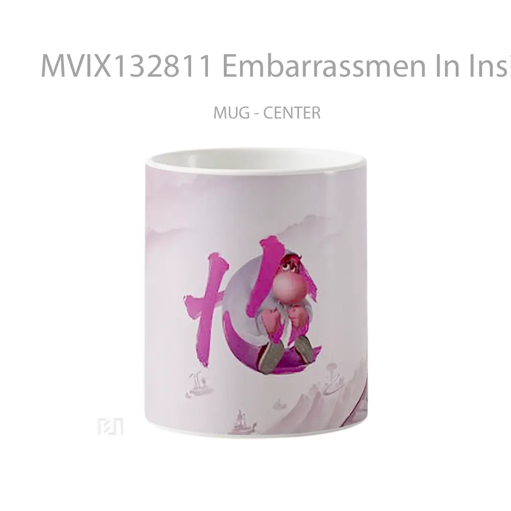 Mug Embarrassmen In Inside Out 2 Movie Chinese Poster Gelas Keramik Unik
