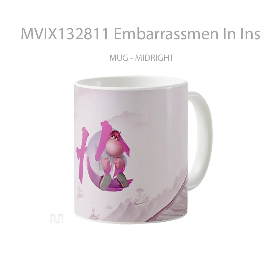Mug Embarrassmen In Inside Out 2 Movie Chinese Poster Gelas Keramik Unik - All-side / Desain