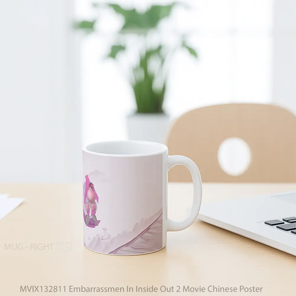 Mug Embarrassmen In Inside Out 2 Movie Chinese Poster Gelas Keramik Unik - All-side / Desain