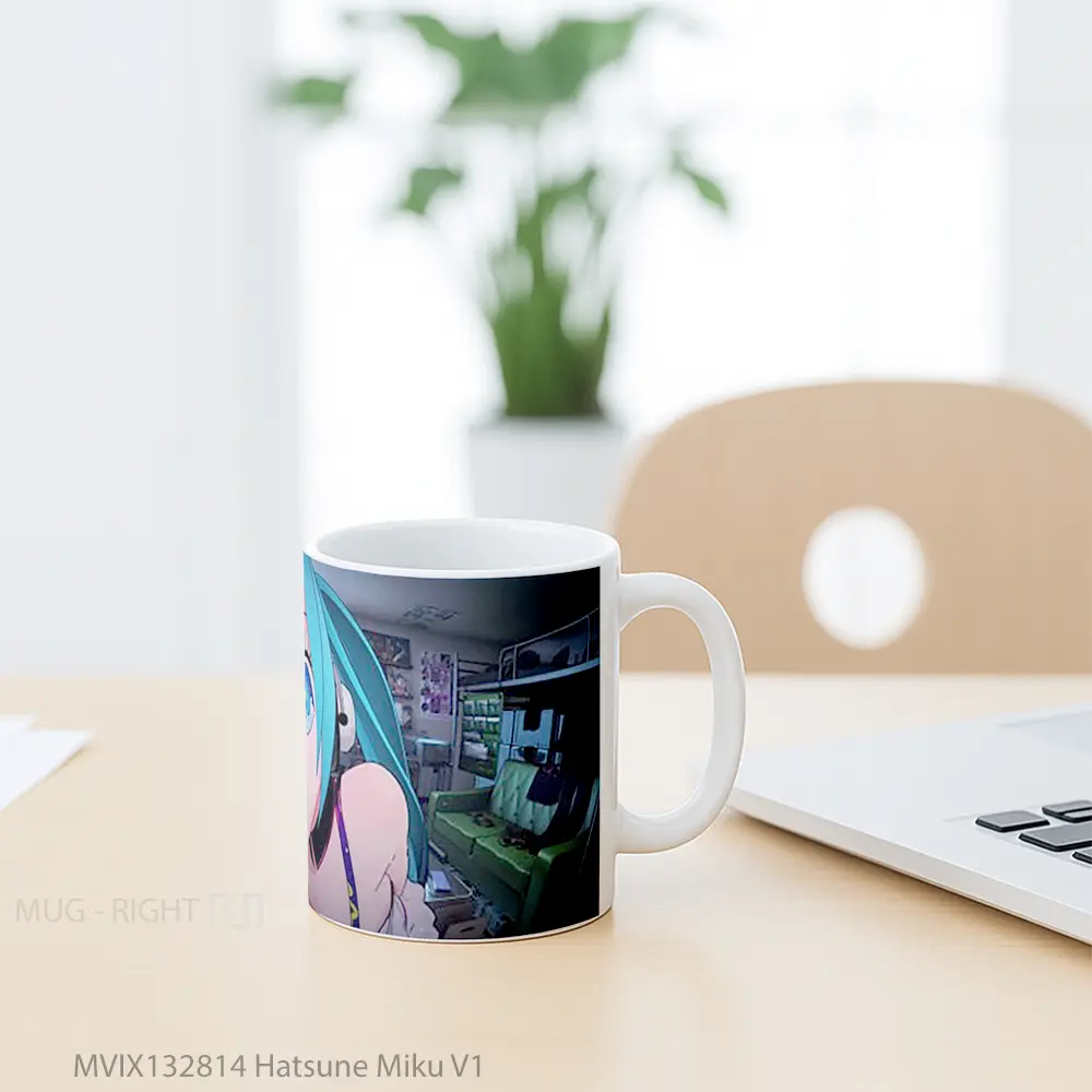 Mug Hatsune Miku V1 Gelas Keramik Unik - All-side / Desain