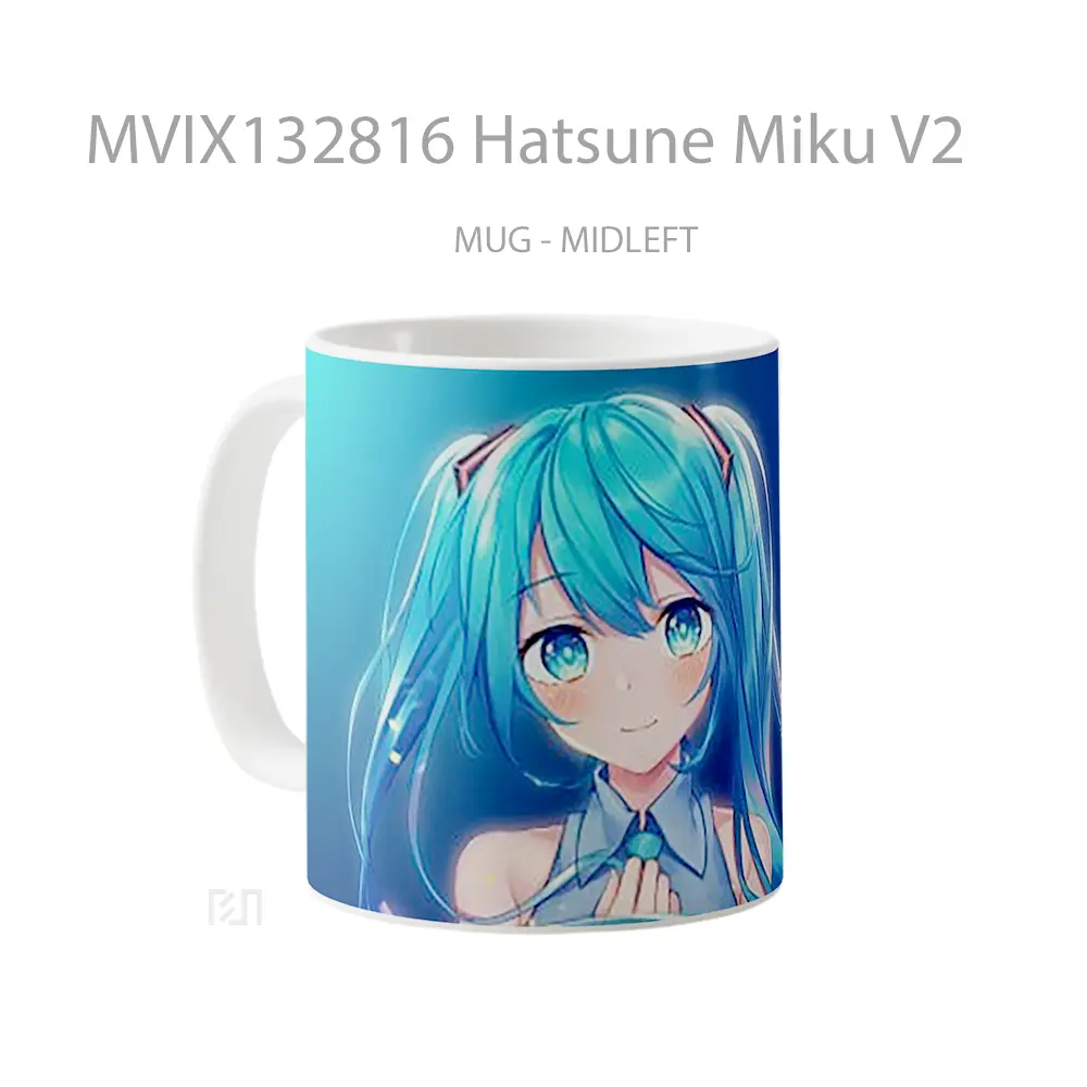 Mug Hatsune Miku V2 Gelas Keramik Unik - All-side / Desain