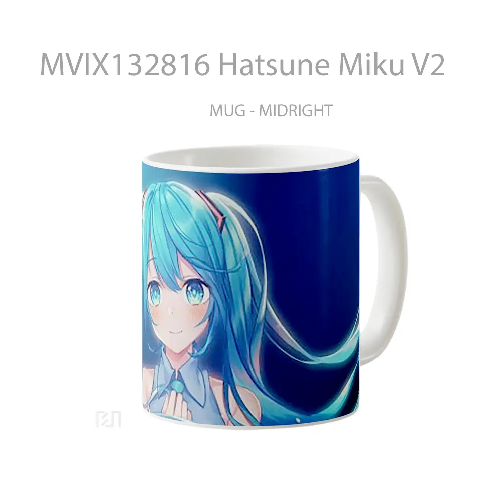 Mug Hatsune Miku V2 Gelas Keramik Unik - All-side / Desain