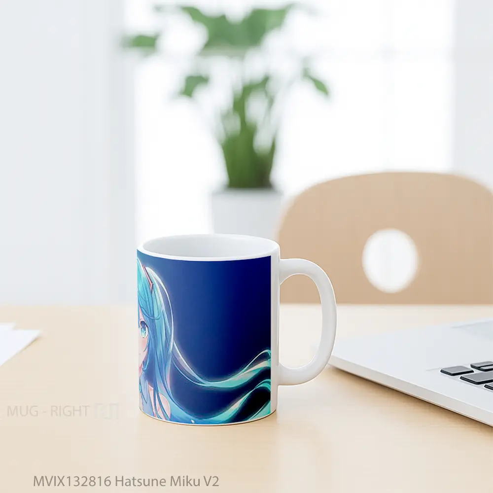 Mug Hatsune Miku V2 Gelas Keramik Unik - All-side / Desain