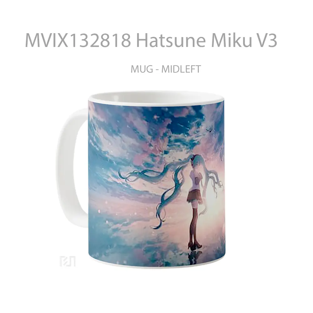 Mug Hatsune Miku V3 Gelas Keramik Unik - All-side / Desain