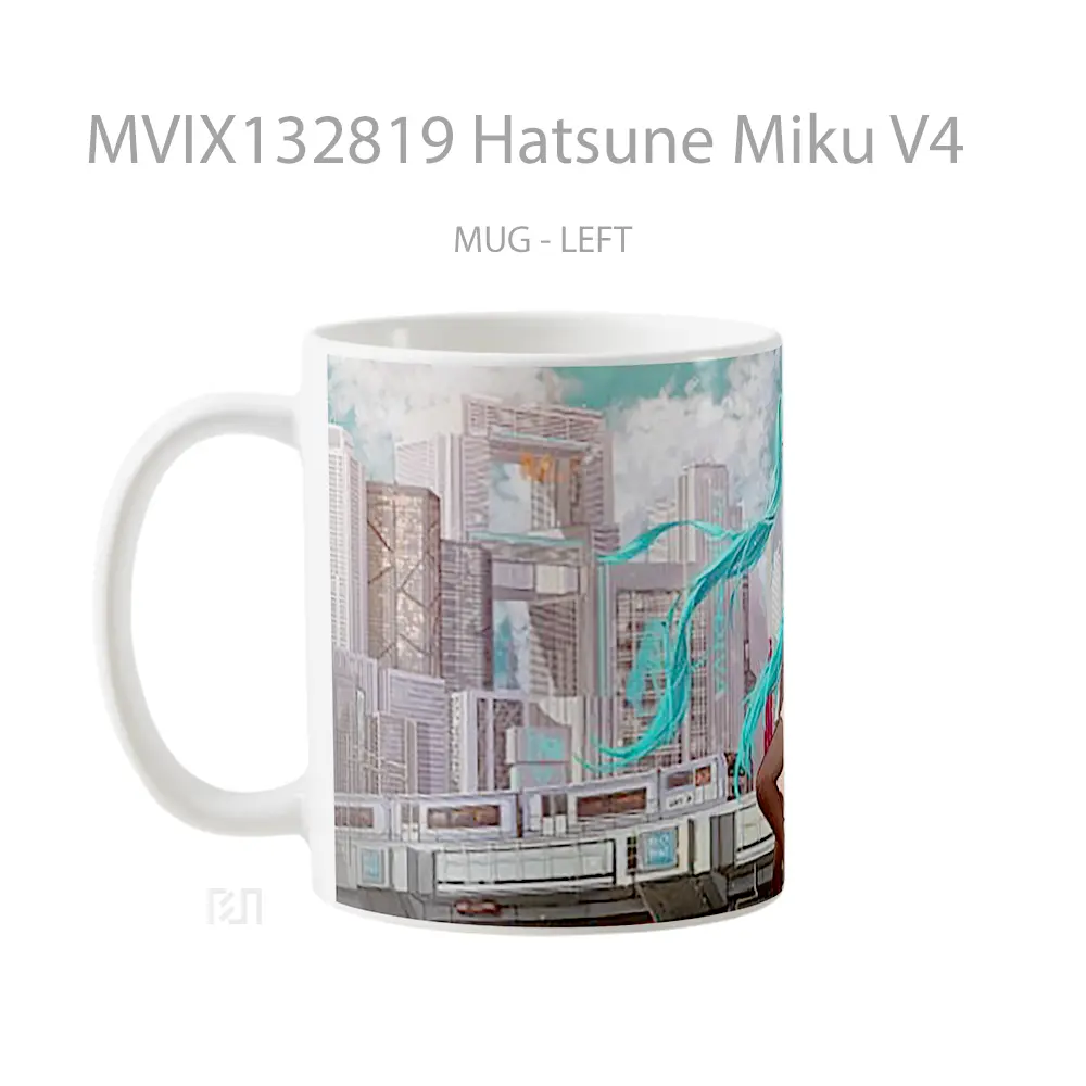 Mug Hatsune Miku V4 Gelas Keramik Unik - All-side / Desain